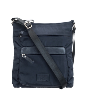 Текстильная сумка с натуральной кожей Vanessa Scani V023-101 Navy Blue