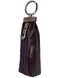 Ключниця на блискавці Karya з натуральної зернистої шкіри KR446-243 баклажанова
