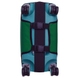 Neoprene protective cover for a small suitcase S 8003-32 Dark green (bottle)