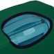Чохол захисний для малої валізи з неопрена S 8003-32 Темно-зелений (пляшковий)