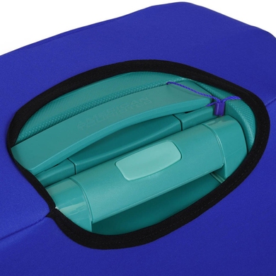 Чохол захисний для малої валізи з неопрена S 8003-34 Електрик (насичений синій)