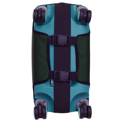 Чехол защитный для малого чемодана из дайвинга S 9003-54 Черно-зеленый