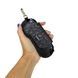 Karya embossed leather eyeglass case KR3006-630-1 black