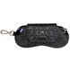 Karya embossed leather eyeglass case KR3006-630-1 black