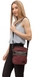 Жіноча текстильна сумка з натуральною шкірою Vanessa Scani V026-103 Burgundy