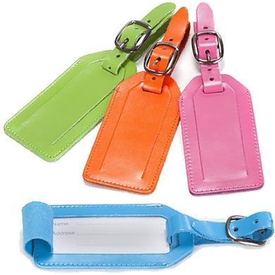 Адресная бирка из натуральной кожи Travelite Accessories TL000011-89 Orange