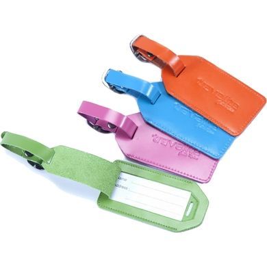 Адресная бирка из натуральной кожи Travelite Accessories TL000011-89 Orange