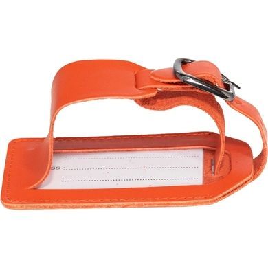 Адресная бирка из натуральной кожи Travelite Accessories TL000011-89 Orange
