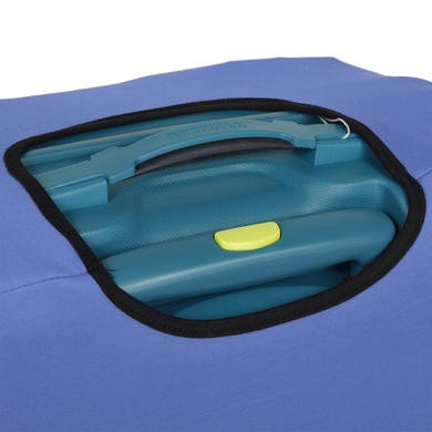 Чехол защитный для среднего чемодана из неопрена M 8002-33 Перламутр джинс