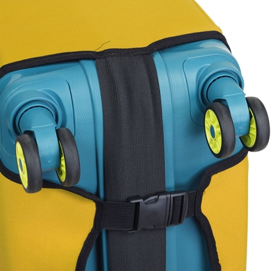 Чехол защитный для среднего чемодана из неопрена M 8002-43 Горчичный