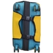 Protective cover for medium suitcase made of neoprene M 8002-43 Mustard