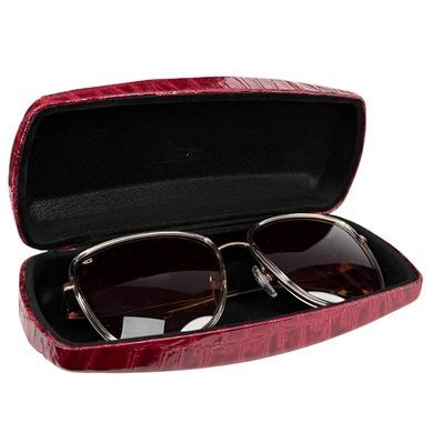 Karya Patent Leather Eyeglasses Case KR3005-08 Burgundy