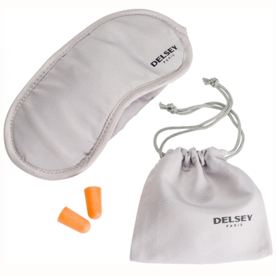 Set eye mask + earplugs Delsey Accessories 3940030 Gray