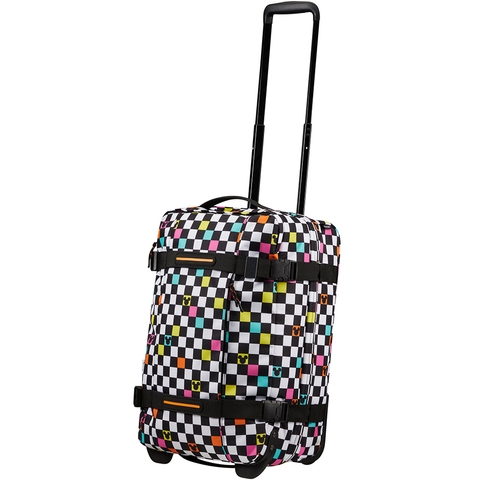 Ua checked outlet rolling suitcase