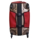 Чохол захисний для великої валізи з дайвінгу L 9001-33 Червоний