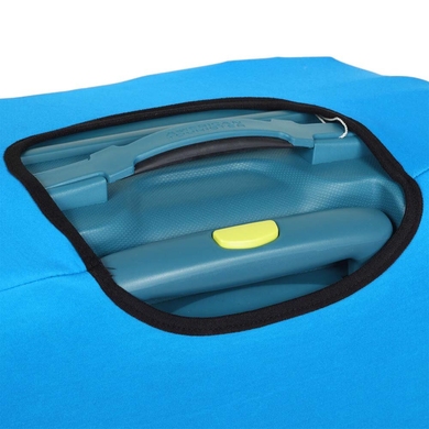 Чехол защитный для среднего чемодана из дайвинга M 9002-3 Голубой