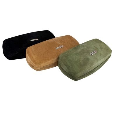 Футляр для окулярів Karya з лакованої шкіри KR3005-020 зелений з коричневим