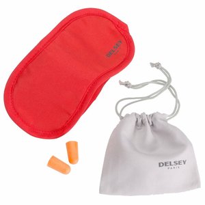 Комплект маска на глаза + беруши Delsey Accessories 3940030 Красный с серым
