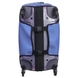 Чехол защитный для большого чемодана из неопрена L 8001-33 Перламутр-джинс