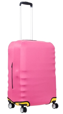Чехол защитный для среднего чемодана из неопрена M 8002-8 Ярко-розовый