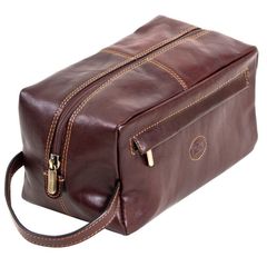 Leather toilet bags