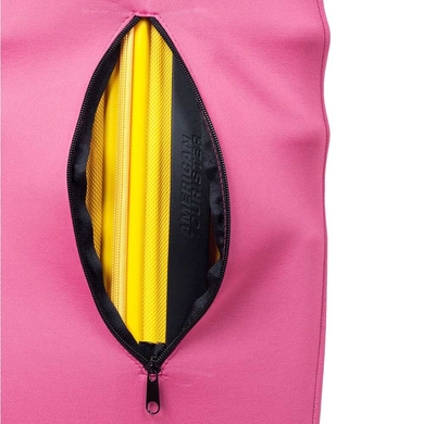 Protective cover for a medium suitcase made of neoprene M 8002-8 Hot pink