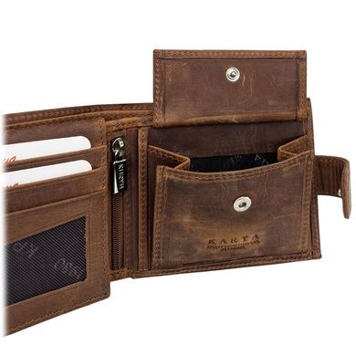 Men's wallet by Karya (Turkey) made of genuine leather.