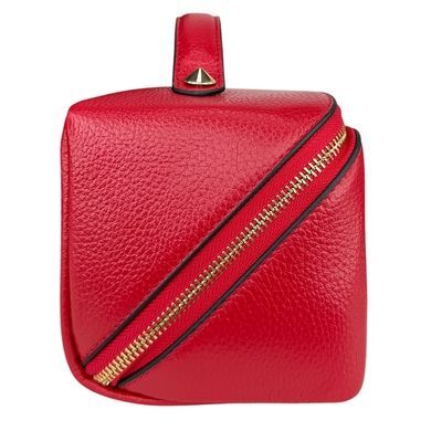 Cosmetic bag by Karya (Turkey) made of genuine leather.