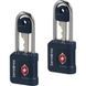 Set of padlocks on keys with TSA system Samsonite TA REVOLUTION Ta Revolution Key Lock X2 KR7*010;01 Midnight Blue