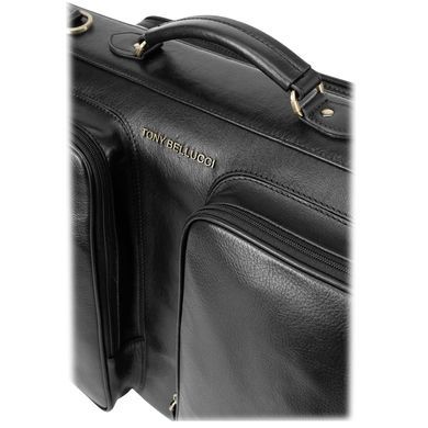 Tony Bellucci TB5262-KR-01 Black Leather Garment Bag