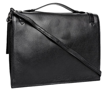 Leather folder under the flap Bond NON grain leather BN1098-281 black