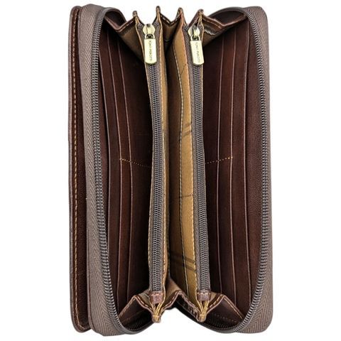 Tony Perotti Women's Leather Wallet – Italian Full Grain Leather, Checkbook Holder, Card Slots - View #12