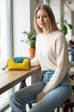 Косметичка жіноча Karya (Туреччина) з натуральної шкіри.