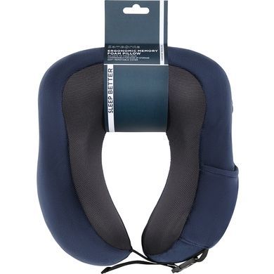 Ergonomic head pillow Samsonite Ta Revolution Memory Foam Pillow KR7*028;01 Midnight Blue
