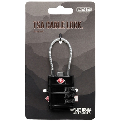 Навесной кодовый замок с функцией TSA Epic Travel Accessories 3.0 EA8006-03-01 Black