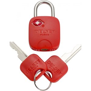 Навесной замок на ключе Delsey Accessories 3940061, 39400-04-Красный