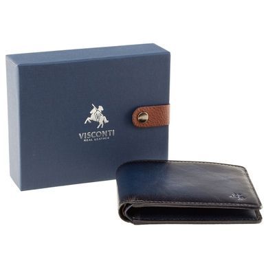 Men's wallet by Visconti (England) made of genuine leather.