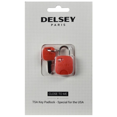 Навісний замок на ключі Delsey Accessories 3940061, 39400-04-Червоний