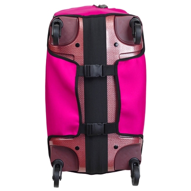 Protective cover for a large suitcase made of neoprene L 8001-35 Fuchsia