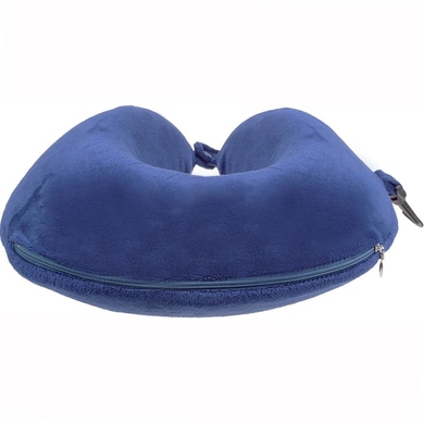 Подушка под голову с эффектом памяти Carlton MEMPLLWBLU;03 синяя, Синий