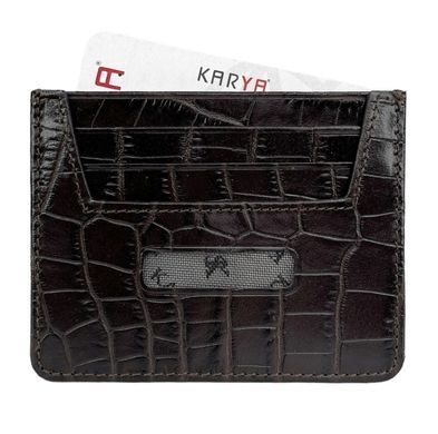 Leather credit card holder by Karya (Turkey).