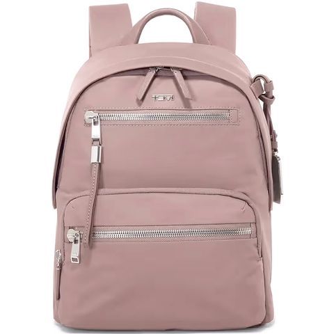 light colored women backpacks tumi Unisex Celina Backpack, Pink Clay, One Size : Electronics zipper pocket Tumi Voyageur Celina Backpack -