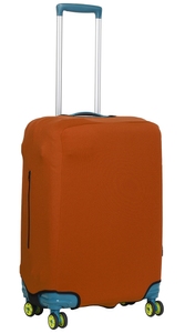 Чехол защитный для среднего чемодана из дайвинга M 9002-44 Терракотовый (кирпичный)