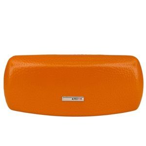 Футляр для окулярів Karya з натуральної зернистої шкіри KR3005-031 помаранчевий