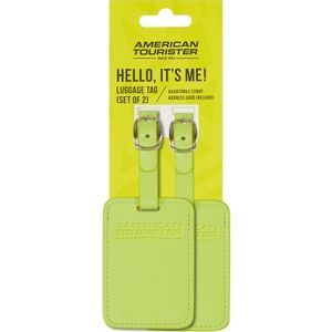 Набір адресних бірок American Tourister Ta MF3*002;06 Light Lime (2 шт)