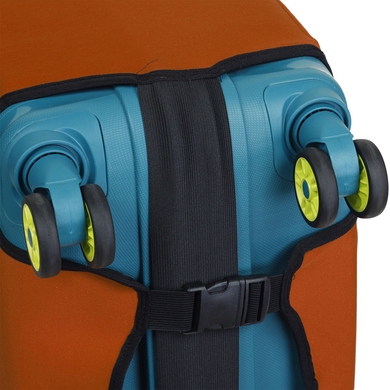 Чехол защитный для среднего чемодана из дайвинга M 9002-44 Терракотовый (кирпичный)