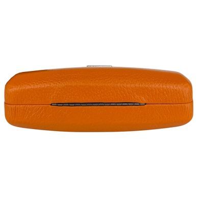 Футляр для окулярів Karya з натуральної зернистої шкіри KR3005-031 помаранчевий