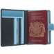 Обкладинка на паспорт з натуральної шкіри з RFID Visconti Rainbow Sumba RB75 Blue Multi