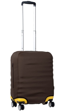 Чохол захисний для малої валізи з неопрена S 8003-15 Шоколадний