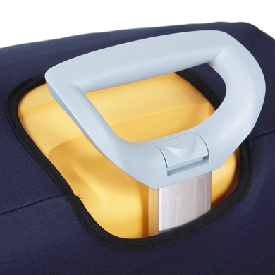 Protective cover for a large suitcase made of neoprene L 8001-4 Dark blue